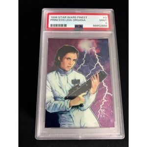 1996 Star Wars Finest Princess Leia Organa #3 PSA 9 Mint Trading Card